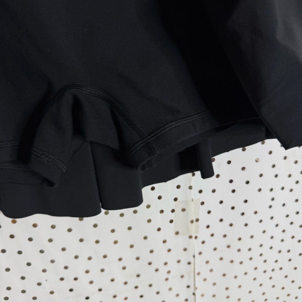 Nike Black Pleated Skirt with White Logo - Picture 5 of 7